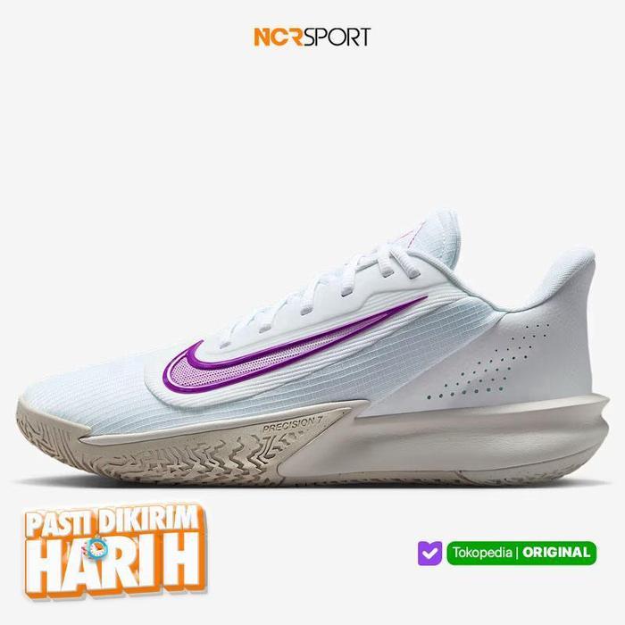 Sepatu Basket Nike Precision Vii White Original Hj9153-100 Co