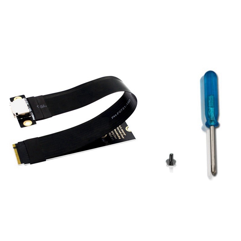 BARU M.2 Nvme PCIE 4.0 To Oculink SFF-8611 SFF-8612 Female Adapter Cable Laptop External Graphics Ca