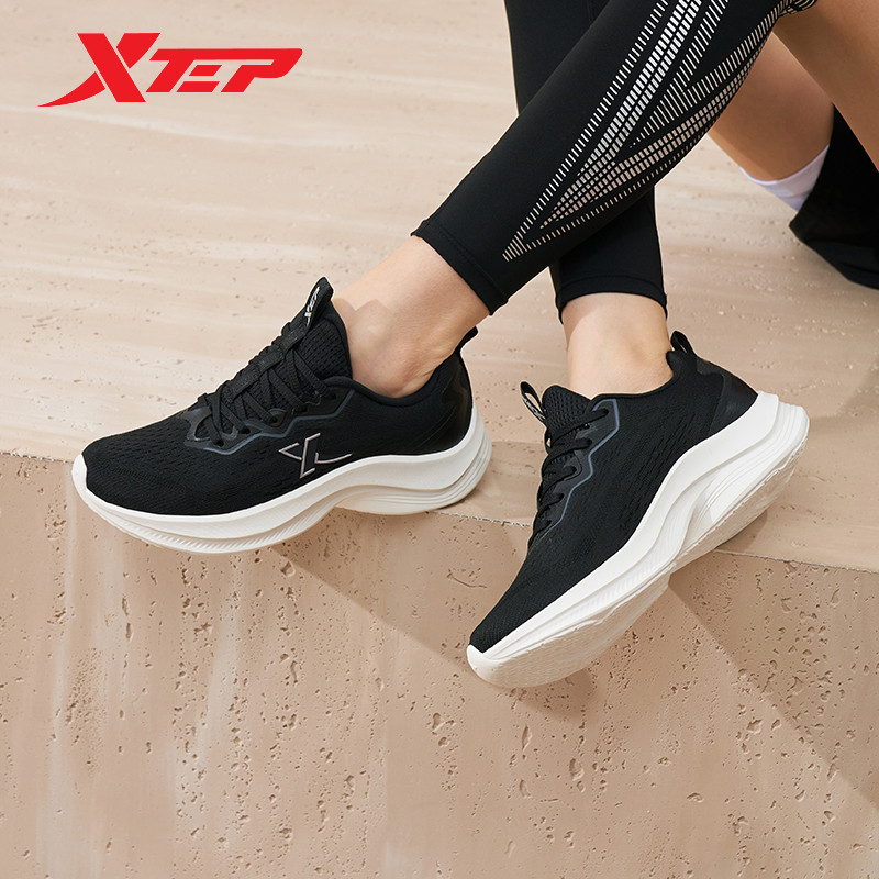 Xtep Running Shoes For Women Autumn Comfortable Sports Shoes Cushion Breathable Sneakers Support