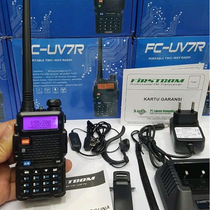 WALKIE TALKIE HT FIRTSCOM UV7R DUALBAND ORI GARANSI FC UV-7R UV 7R