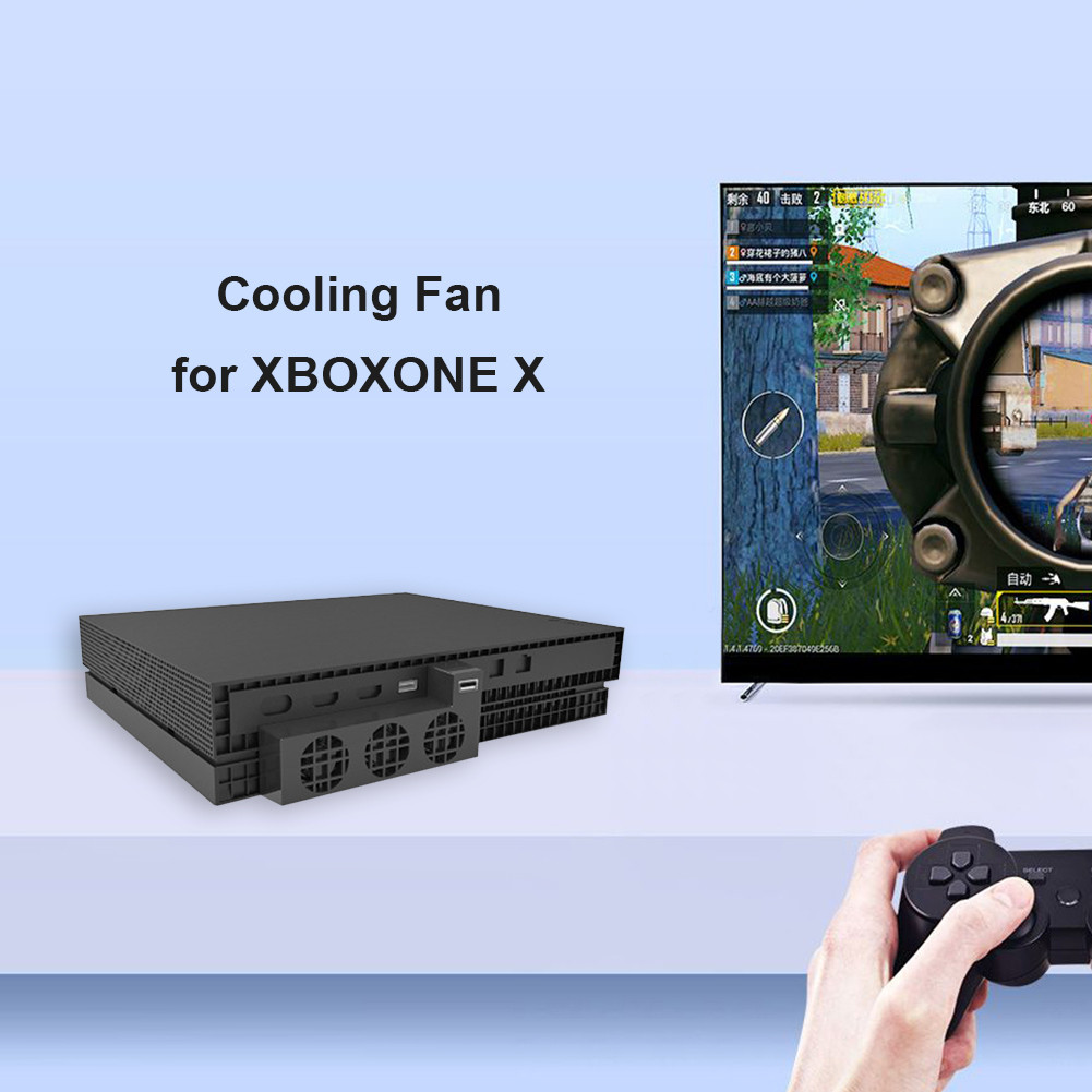 Portable Temperature Control Cooling Fan for Xbox One X Series Console External 3 Fans Reduction