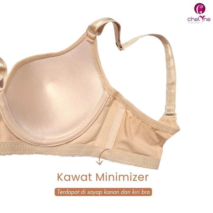 ASLI BH Seamless V3338 D Bra Dengan Kawat Penyangga - D Bra Ekstra Comfy 34/38 Ready stok