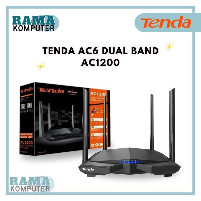 Tenda Ac6 Ac1200 Smart Dual-Band Router