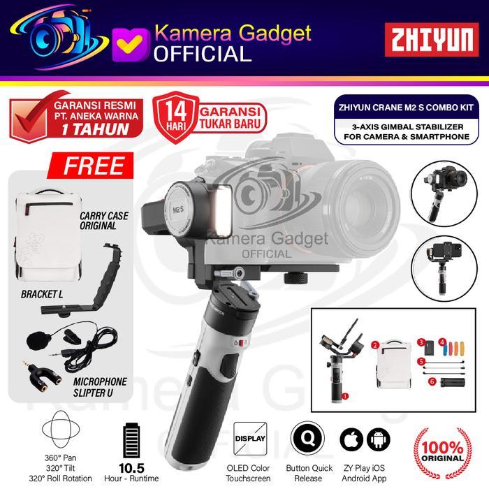 Zhiyun Crane M2S Combo Gimbal 3-Axis For Kamera Action Cam - Ori