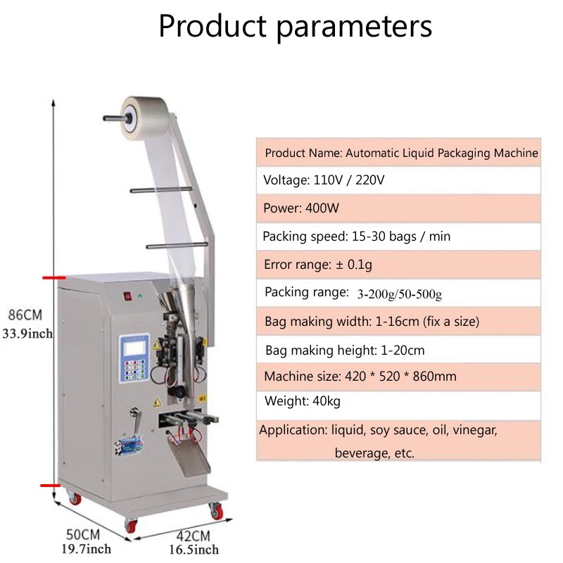 PBOBP Automatic Ice Pop Water Sachet Pouch Packing Machine Beverage Jelly Stick Flow Juice Filling