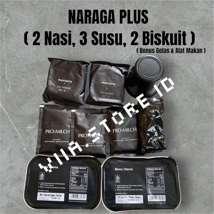 Beli Paketan Lebih Murah  Paket Ransum Naraga Plus/ Makanan Siap Saji Tni ( Makan + Minum )