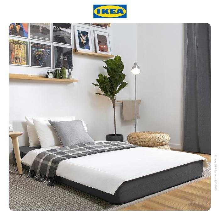 Promo Ikea Nykil Sofa Bed Abu-Abu Tua 2 Dudukan Furniture Termurah