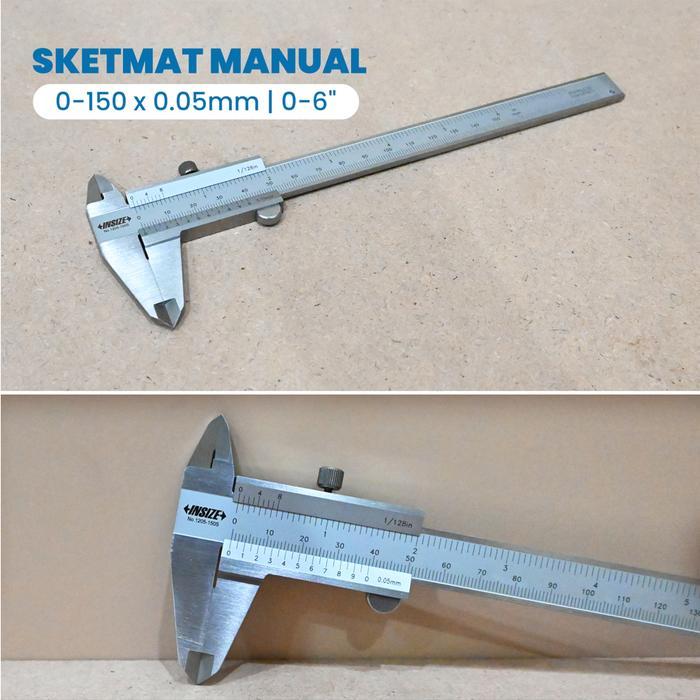 Sketmat / Jangka Sorong / Vernier Kaliper 6" Insize Caliper