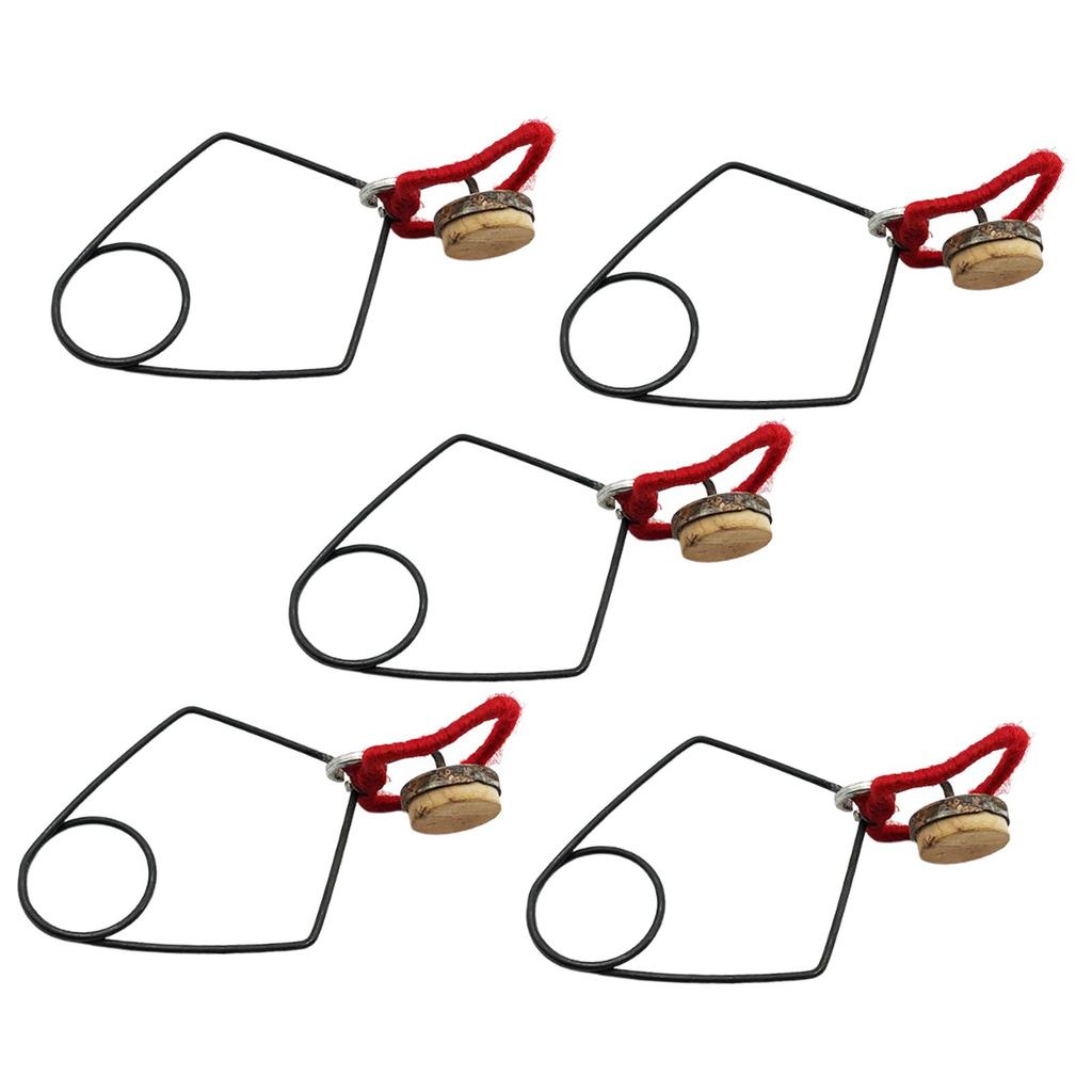 5 Pieces Flute Button Key Pad Indentation Clips Flute Accessories for Player