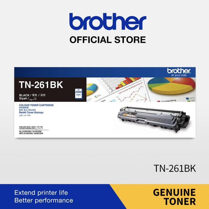 Toner Brother Original Tn261 Bk For Hl-3150Cdn, Hl-3170Cdw,Dll