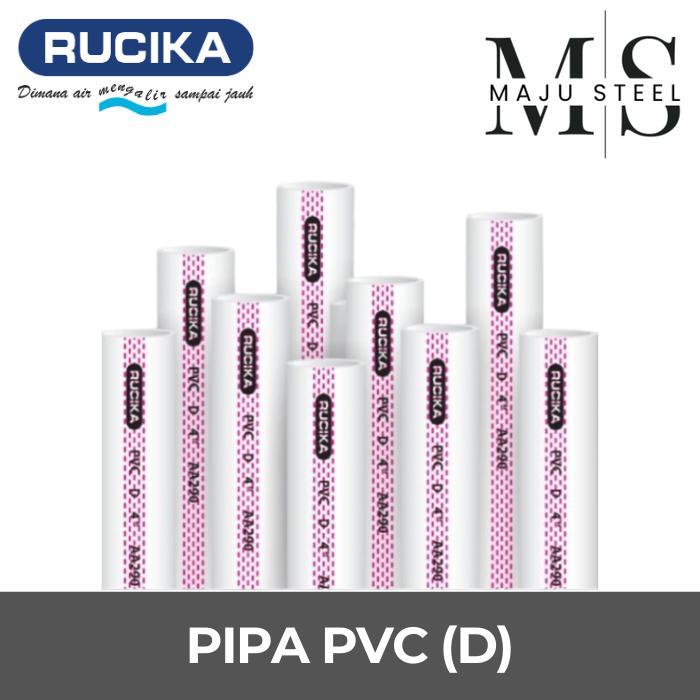 PIPA PVC 4" D 1 METER ECERAN RUCIKA - POTONGAN METERAN PARALON PRALON AIR STANDARD 4 INCH