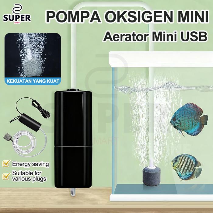 Pompa Udara Aquarium Usb Aerator/Aerator Aquarium Usb Pompa Udara Akuarium Ikan Airator