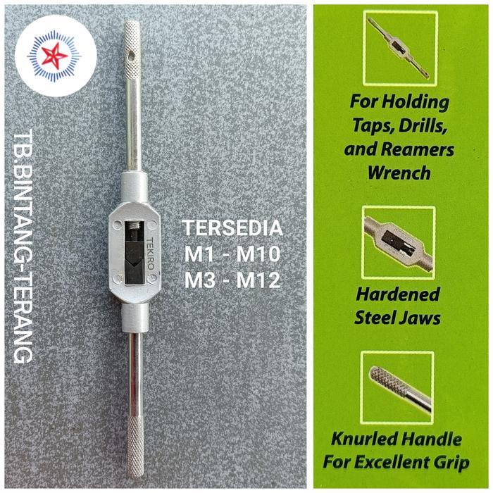 TEKIRO HANDLE TAP GAGANG STAND ALAT PEMUTAR TAP MANUAL UNTUK TAP ULIR TAP BALIK