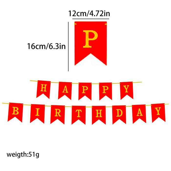 Banner Happy Birthday Banner Ultah Segilima Polos / Animal Binatang / Mermaid Kucing Murah Import -