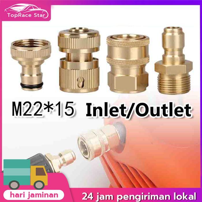 Konektor M22 Male & M22 Female Quick Release Untuk Pressure