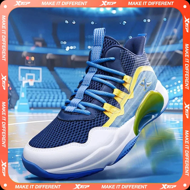 XTEP KIDS BASKETBALL SHOES 2025 SPRING UNISEX LIGHTWEIGHT FASHION COMFORTABLE BREATHABLE MESH SPORT