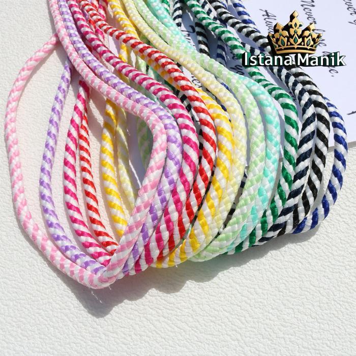 Tali Paracord 5mm / 4mm Tali Strap hp Paracord Warna Candyland (1meter)