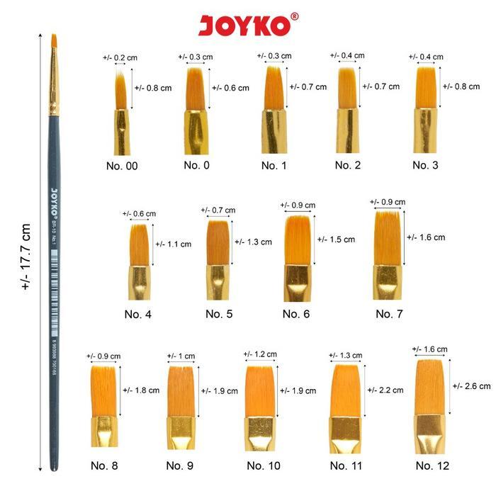 "New" Kuas Joyko BR-10 Satuan - Kuas Cat Akrilik Cat air