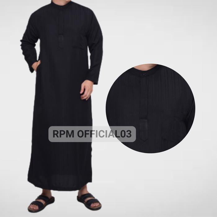 BAJU JUBAH KATUN GAMIS REGULER PRIA ARAB DEWASA TERBARU COWOK MESIR KANCING MUSLIM LENGAN PANJANG