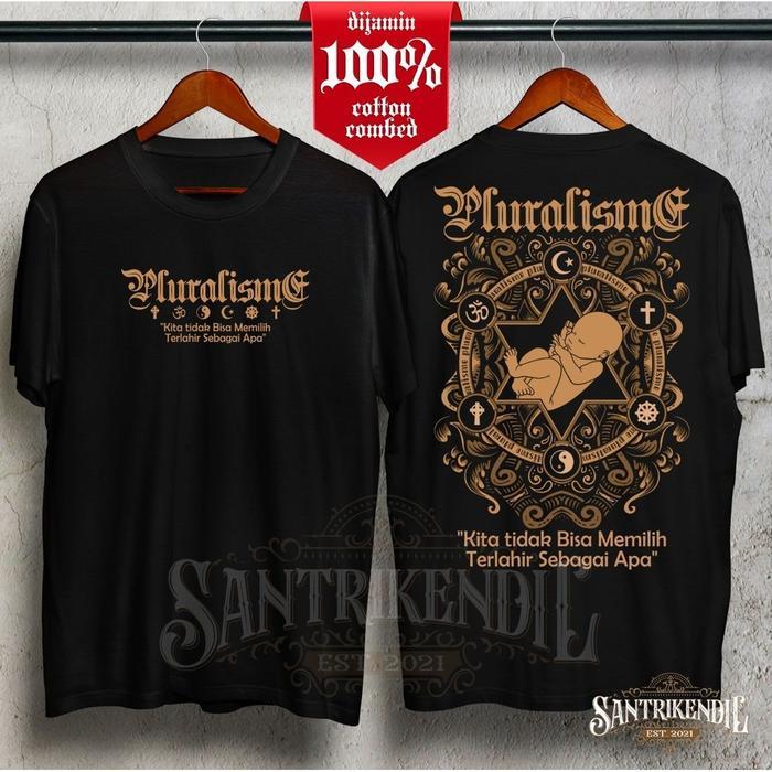 Kaos Pluralisme Vol 2 Anak Kualitas Distro Bahan 100% Catton Combed / Kaos Pluralisme Lengan Panjang