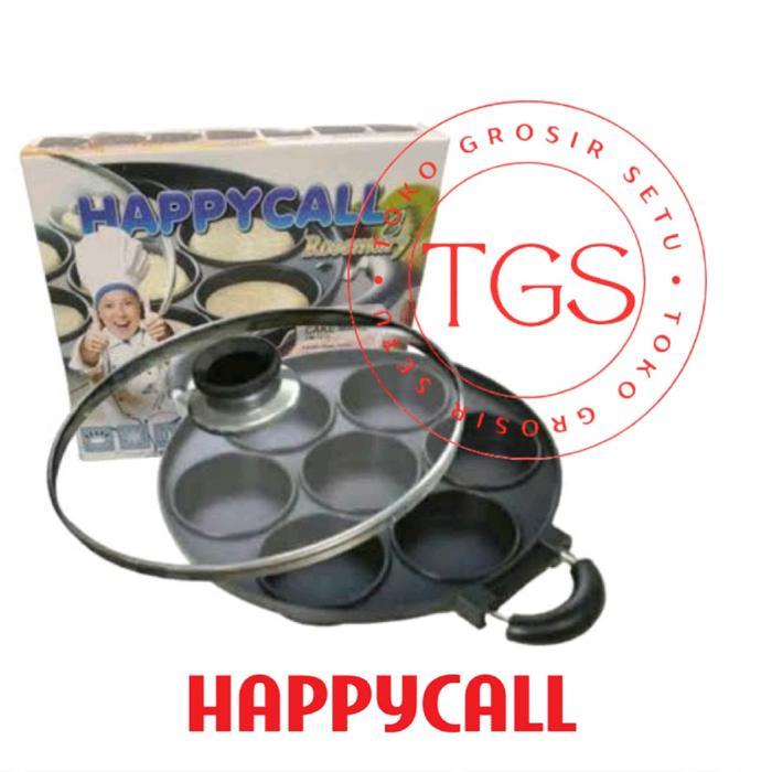 Cetakan kue 7 datar HC Happy Call Loyang Kue Lumpur Cake Pan Apem pencetak Martabak Mini