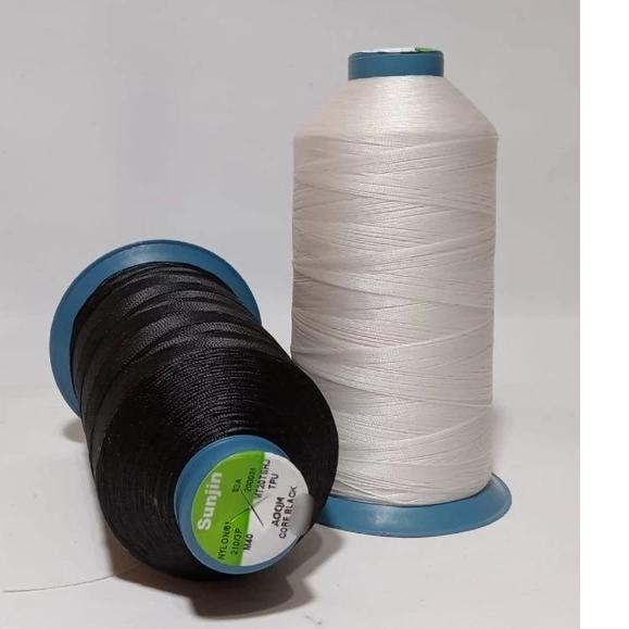 "New" BENANG JAHIT NYLON SUNJIN M40 M30 HITAM DAN PUTIH