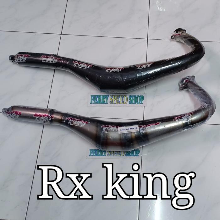 Knalpot Ahau V3V Super V3V Black Rx King / Knalpot Kolong Rx King Rxk