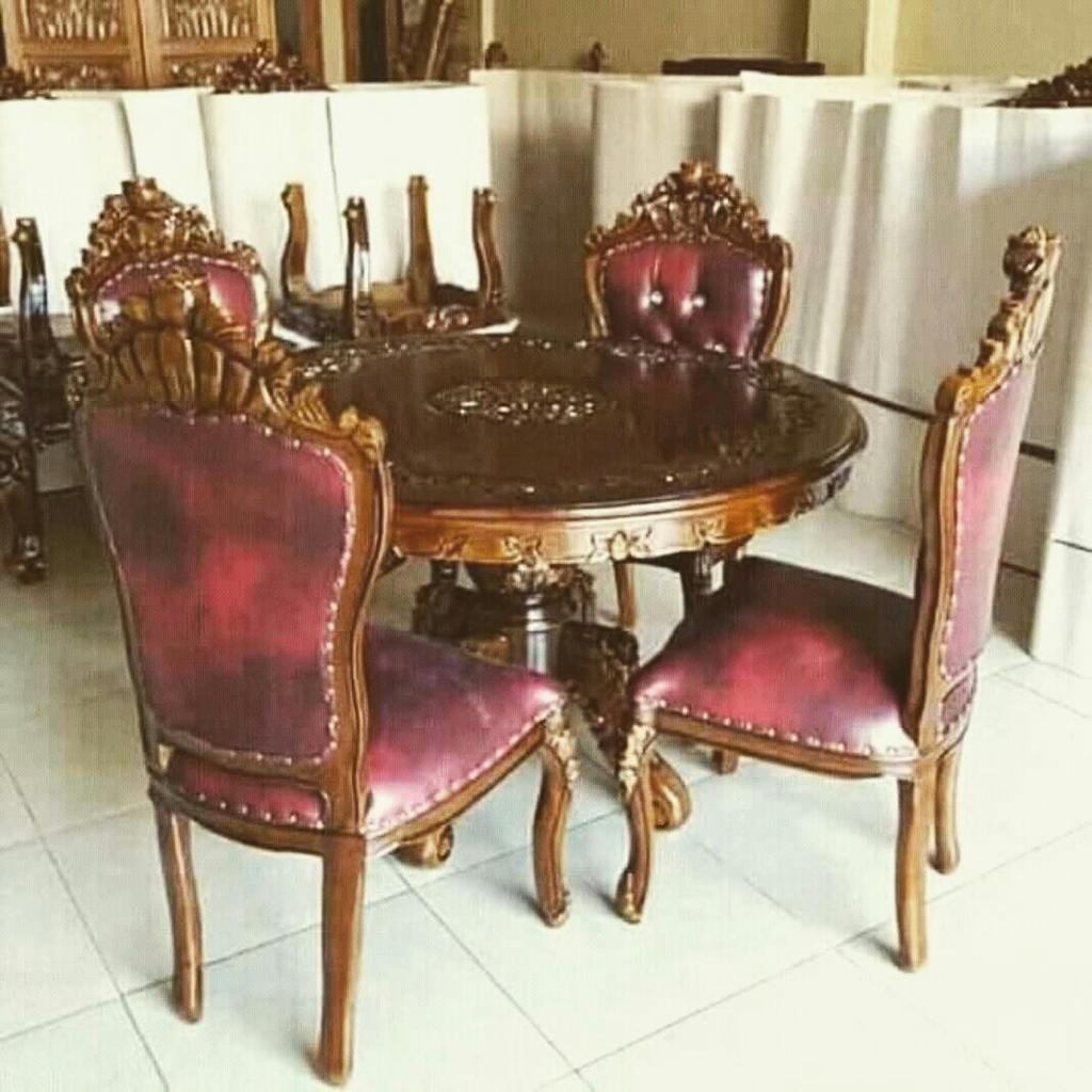 Jepara - Kursi Makan Ganesha Meja Bulat