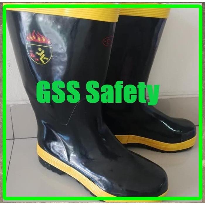 Fireman Boots / Sepatu Pemadam Kebakaran / Fireboots Petugas Pemadam Kebakaran