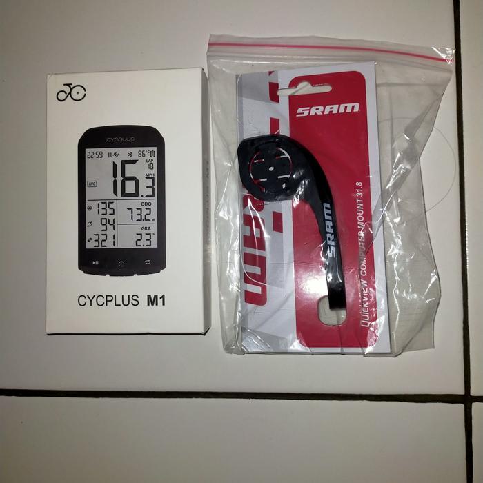SPEEDOMETER CYCPLUS M1 RECHARGEABLE NOT GARMIN BRYTON GIYO CATEYE