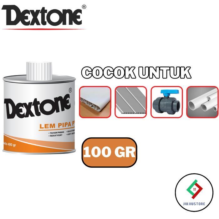 LEM PIPA DEXTONE 100GR LEM PIPA KALENG LEM PIPA PVC DEXTONE KALENG 100