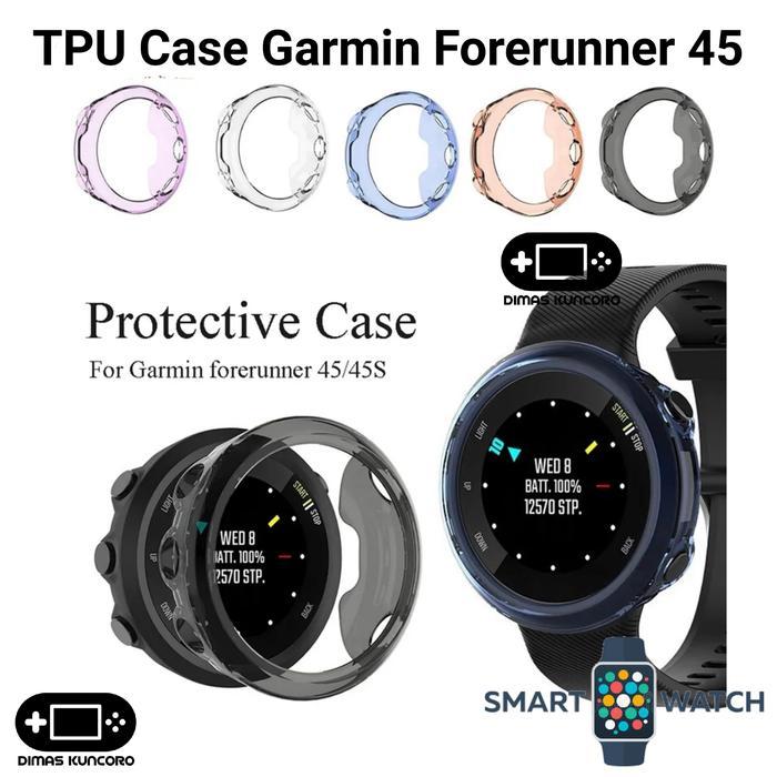 Stok Baru TPU Case Garmin Forerunner 45 silicone silikon bumper cover garmin forerunner fr 45 45s