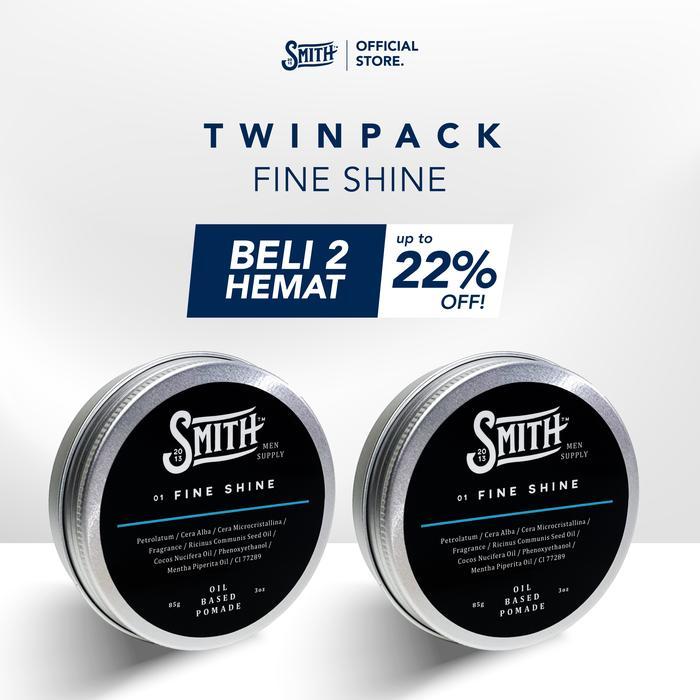Smith Men Supply - 2 Fine Shine / Oil Based Pomade / Pomade MentholScentMinyakRambut Pria