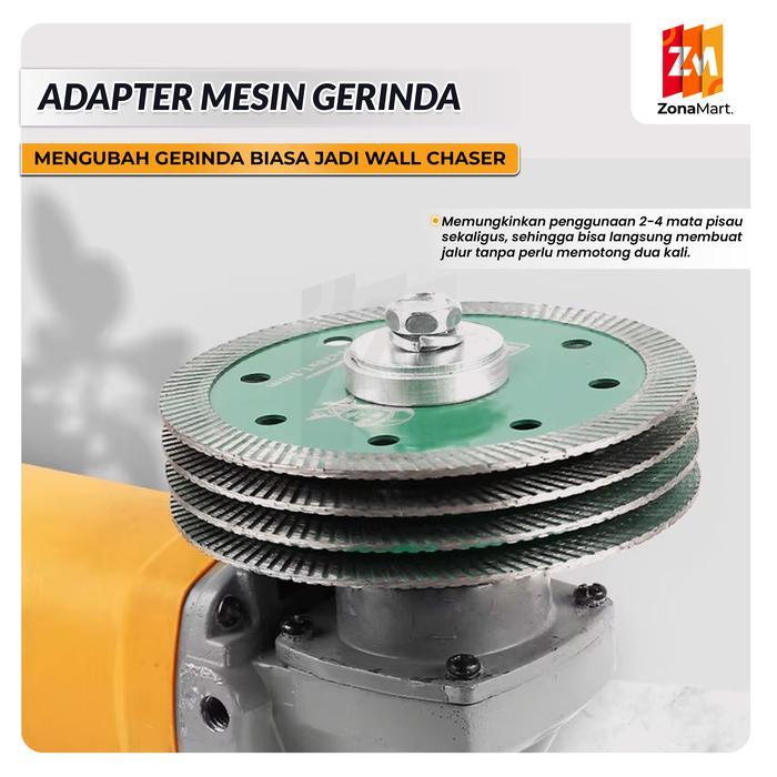 Ring adapter gerinda wall chaser - Mur arbor adaptor gerinda ke chaser M10 M14
