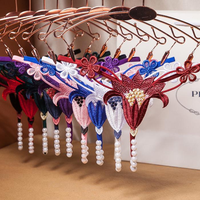 G String Wanita Sexy Mutiara Thong Bertali bordir Lingerie Seksi C229