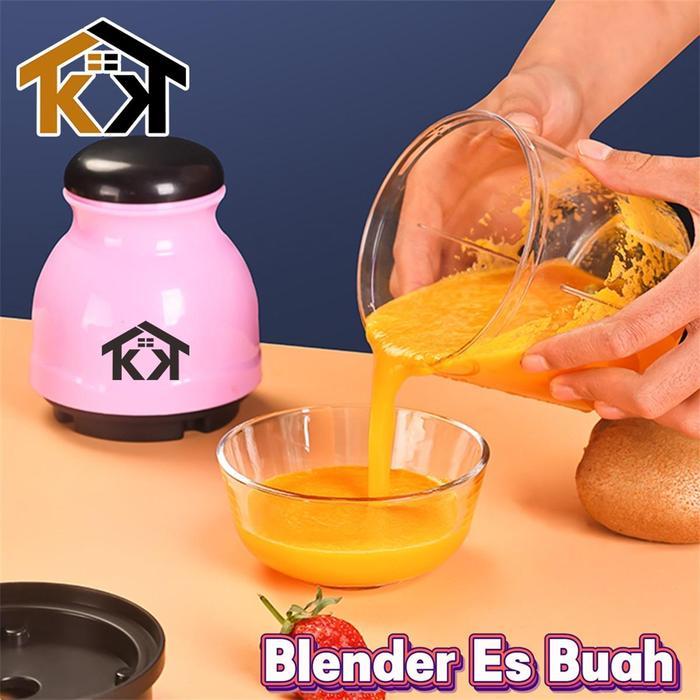 "New" (KK) Blender Kapsul Portable Mini Penggiling Daging 4 Mata Pisau Stainless Tajam