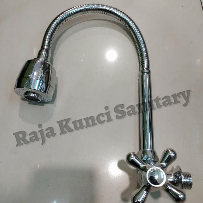 Kran Angsa Flexible Tembok/Kran Cuci Piring Flexible Tembok