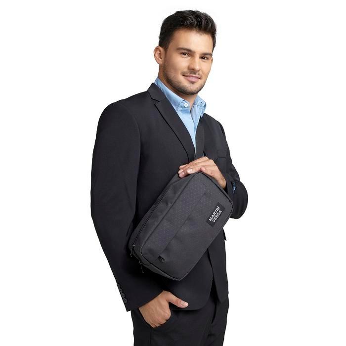 Aerostreet - Martin Versa Evox6 Tas Selempang Pria Kanvas Man Slingbag Usb Charging