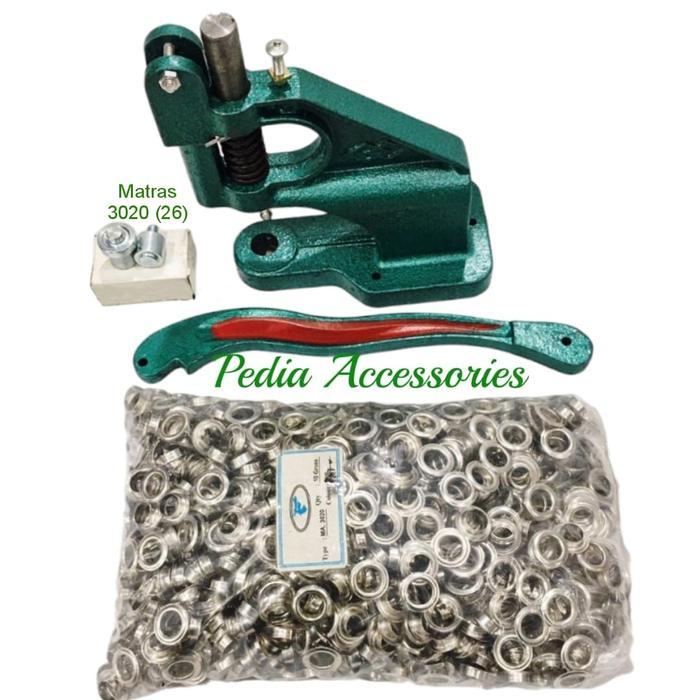 Paketan Hand Press Handpress Mata Ayam Sapi Eyelet Banner Spanduk 12Mm