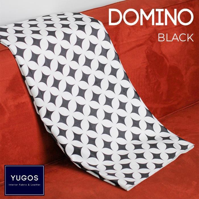 DOMINO Kain Kursi Sofa Motif Bunga Semi Baldu