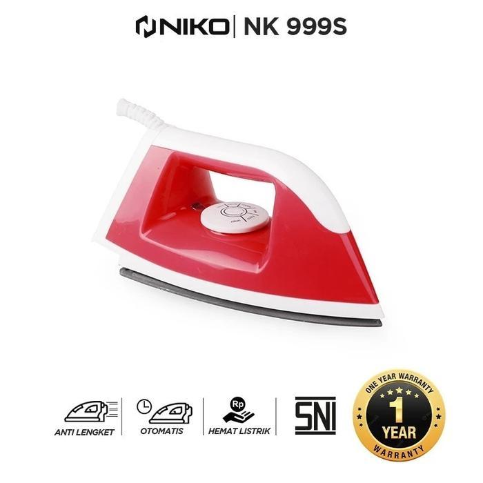 Setrika Niko Nk-999S Dry Iron / Setrika Listrik Niko Nk999S Gosokan Baju Setrika Murah