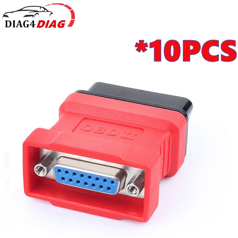 10PCS DS708 OBD2 16Pin Adapter Connector for Autel Maxidas DS 708 OBDII Connector or Diagnosis Tools