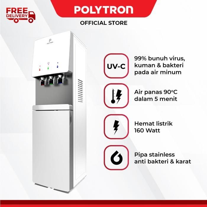 POLYTRON Dispenser Galon Bawah Hydra dengan UV PWC 778WUV - putih