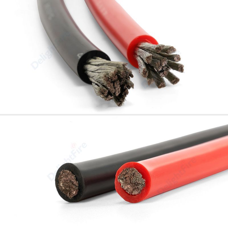 3AWG Silicone Wire Soft Battery Cable Tinned Copper Wire 3 Gauge Electrical Cable For Battery
