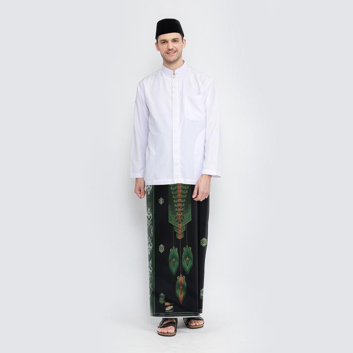 DISKON Sarung ATLAS Super Premium 980 Motif A9 JDA Hitam Hijau READY STOCK