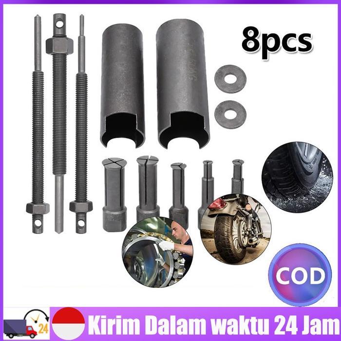 Treker Bearing Puller Set 8 Pcs CVT Treker Lepas Pembuka Bearing Laher Tutup CVT Treker Bearing