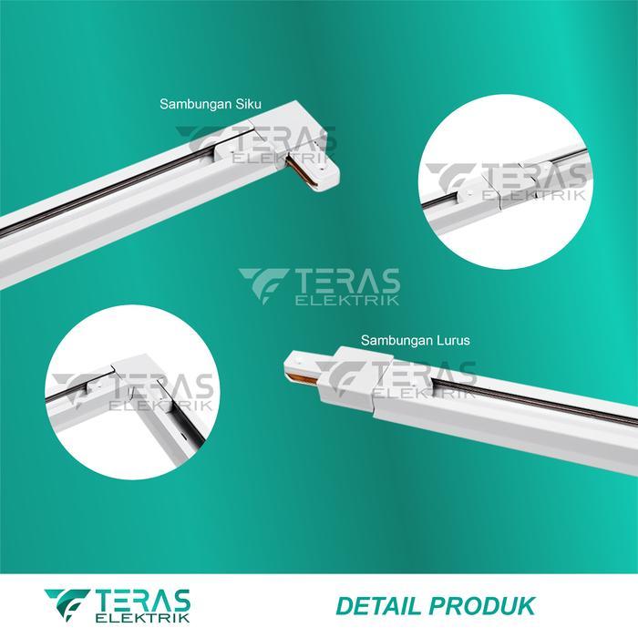 "New" Sambungan rel penyambung lampu rel track spotlight