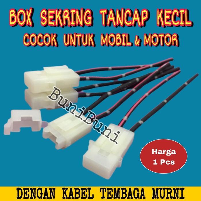 "New" FUSE BOX KECIL / Rumah Sekring - Sikring Dx Tancap KECIL / MINI Untuk Mobil & Motor