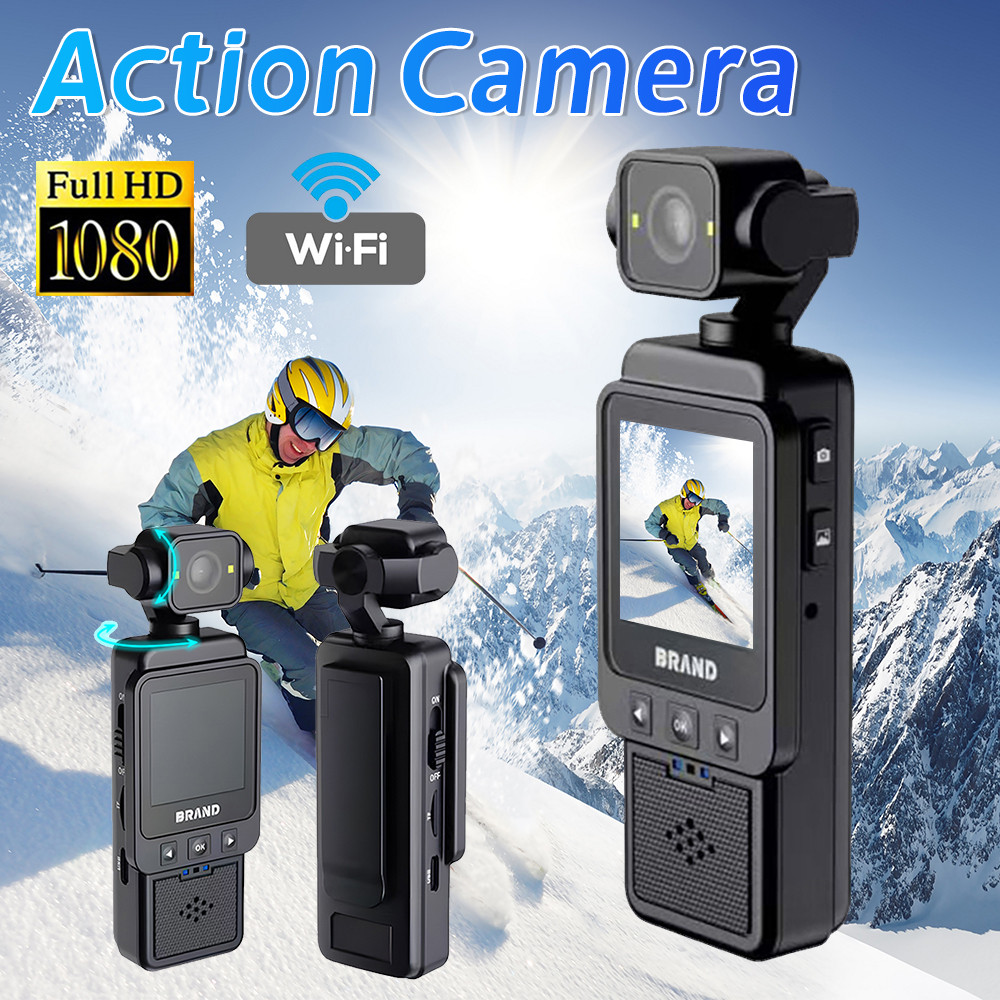 Handheld HD Camera Bicycle Motorcycles Sports Cameras Pocket Camera HD Display WiFi Wireless Video