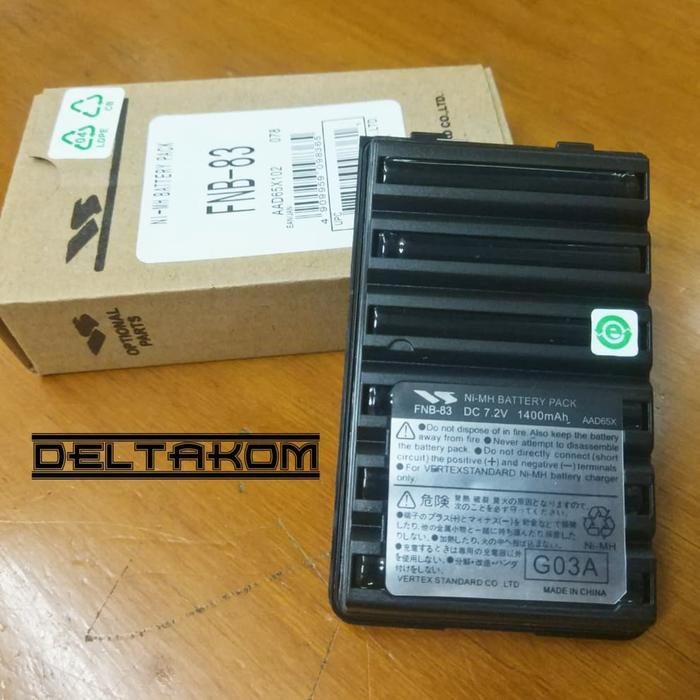 Baterai Yaesu Vertex Standard Fnb-83 Fnb83 Vx-150 Ft-250R Ft-60R